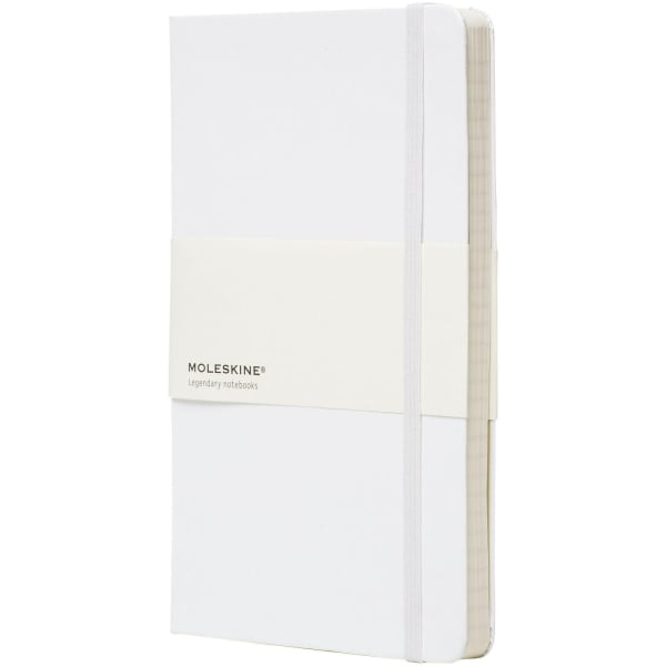 Notizbuch-Hardcover-L-Classic-Weiß-Lederimitat-Frontansicht-6
