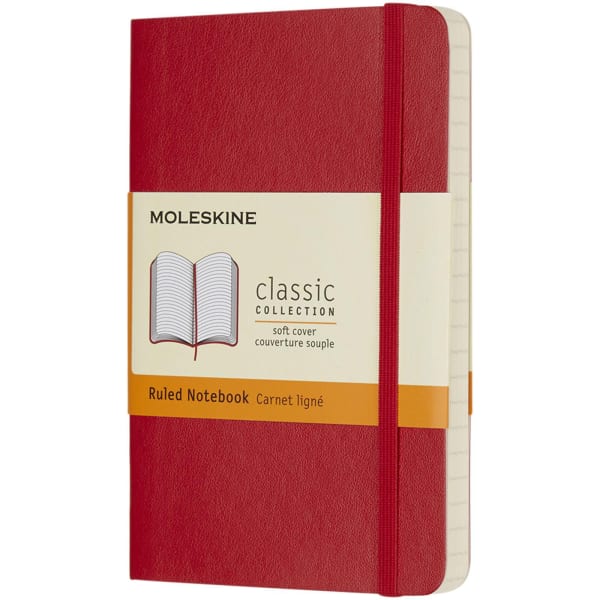 Notizbuch-Softcover-Mini-Classic-Rot-Lederimitat-Frontansicht-7