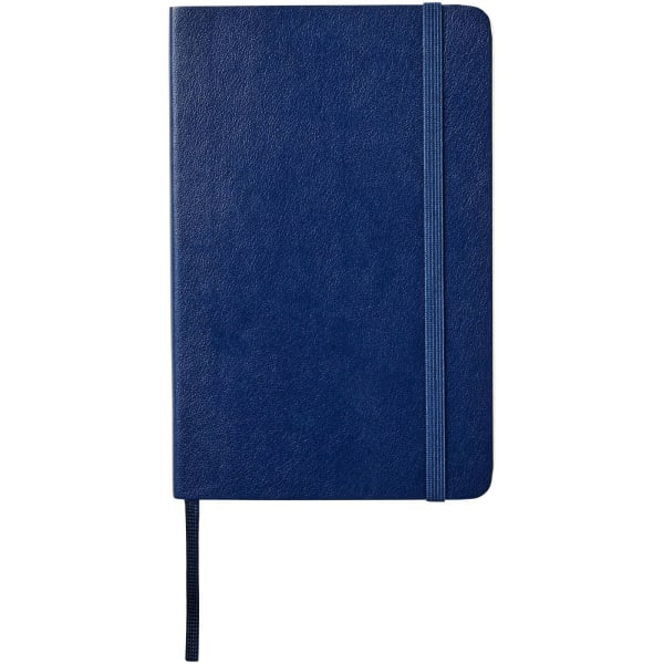 Notizbuch-Softcover-Mini-Classic-Blau-Lederimitat-Frontansicht-1
