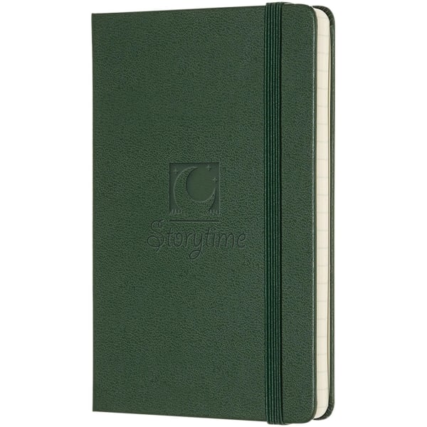 Notizbuch-Hardcover-Mini-Classic-Grün-Lederimitat-Frontansicht-2