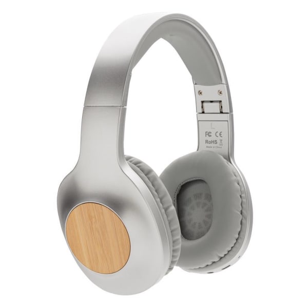 Wireless-Kopfhörer-Dakota-Bambus-Grau-Frontansicht-2