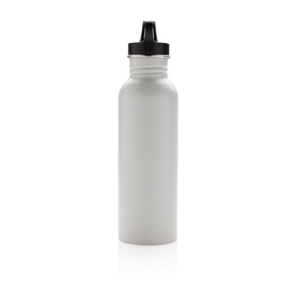 Trinkflasche-Sport-Deluxe-Weiß-Metall-Frontansicht-4
