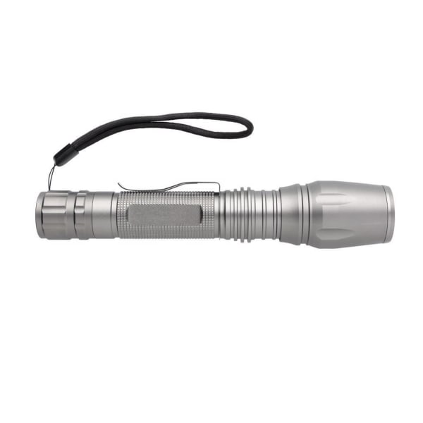 Taschenlampe-10-W-Cree-Grau-Metall-Frontansicht-3