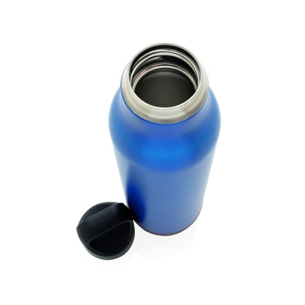 Isolierflasche-Kork-Blau-Metall-Kunststoff-Frontansicht-4