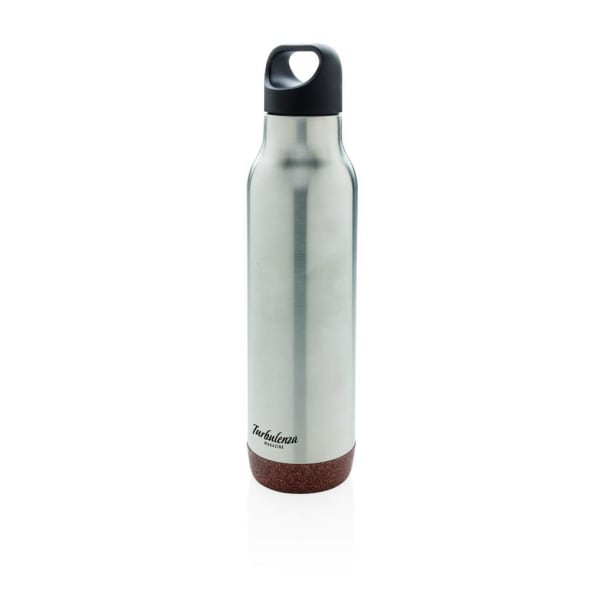 Isolierflasche-Kork-Grau-Metall-Kunststoff-Frontansicht-5