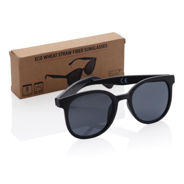 Sonnenbrille-Weizenstroh-Schwarz-Frontansicht-6