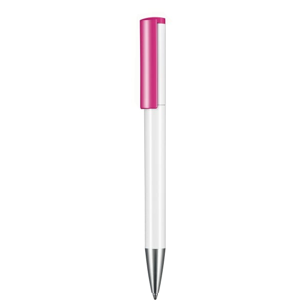 Kugelschreiber-Lift-White-blau-dokumentenecht-Kunststoffgroßraummine-Pink-Kunststoff-Frontansicht-1