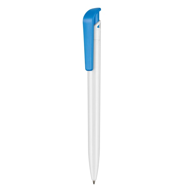Kugelschreiber-Plant-White-blau-dokumentenecht-Kunststoff-Standardmine-Blau-Bio-Kunststoff-Frontansicht-1