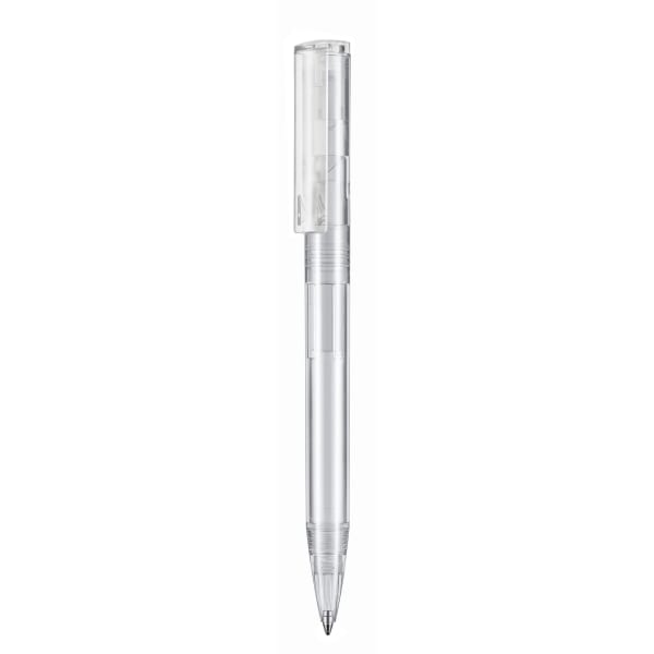 Kugelschreiber-Lift-Transparent-P-blau-dokumentenecht-Kunststoffgroßraummine-Weiß-Kunststoff-Frontansicht-1