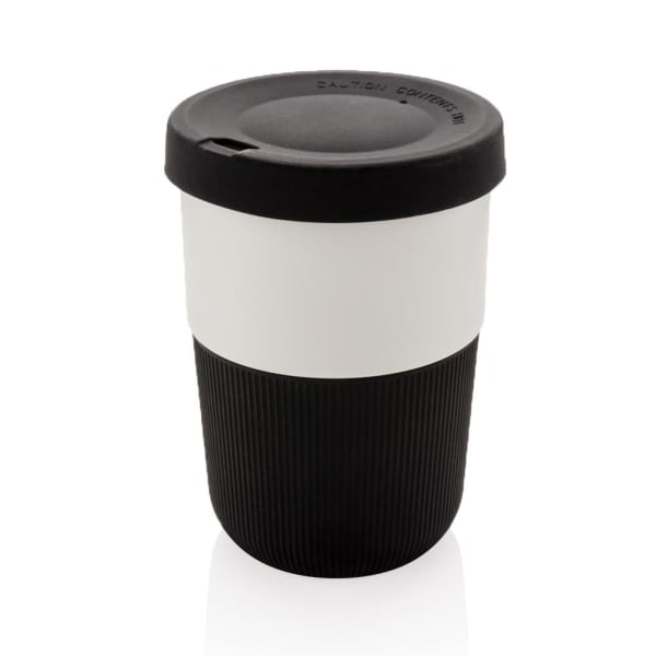 Kaffeebecher-Schwarz-Silikon-Frontansicht-1