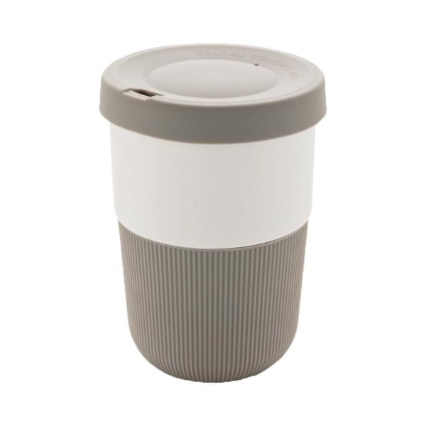 Kaffeebecher-Grau-Silikon-Frontansicht-1