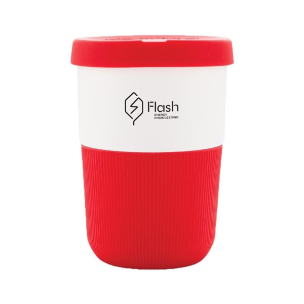 Kaffeebecher-Rot-Silikon-Frontansicht-4