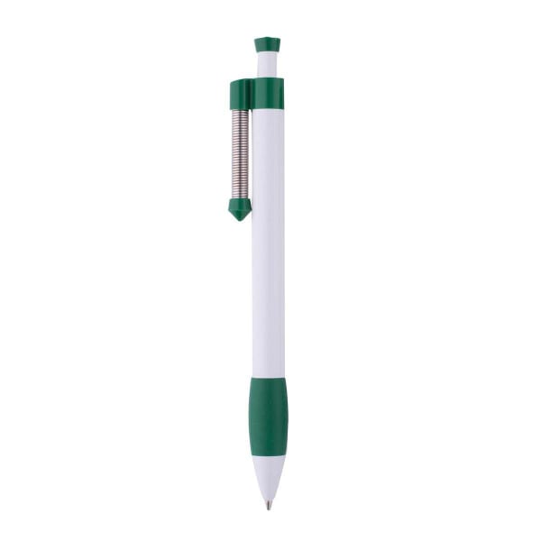 Kugelschreiber-Soft-Spring-blau-Grün-Kunststoff-Frontansicht-1