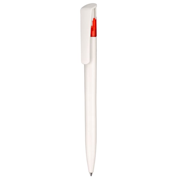 Kugelschreiber-Bio-Star-blau-Qualitätsmine-Jogger-Rot-Kunststoff-Frontansicht-8