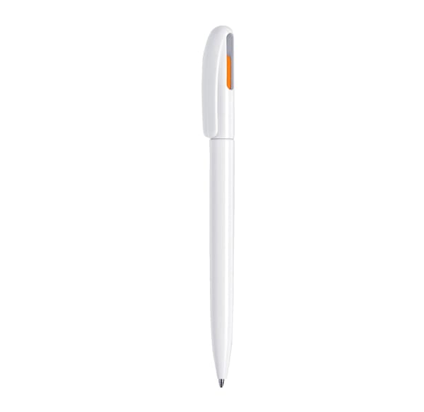 Kugelschreiber-Toronto-schwarz-Super-Point-Mine®-Orange-Kunststoff-Frontansicht-2