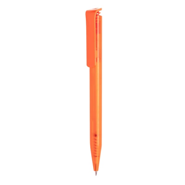 Kugelschreiber-Super-Hit-Icy-schwarz-Super-Point-Mine®-Orange-Kunststoff-Frontansicht-1