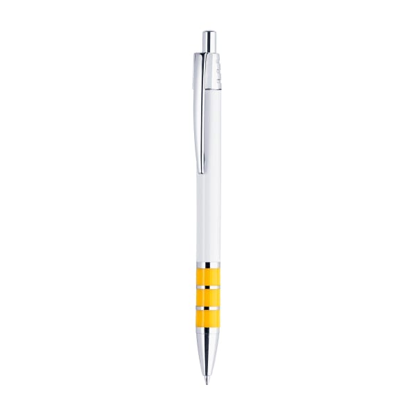 Kugelschreiber-Texas-schwarz-Super-Point-Mine®-Gelb-Kunststoff-Frontansicht-1