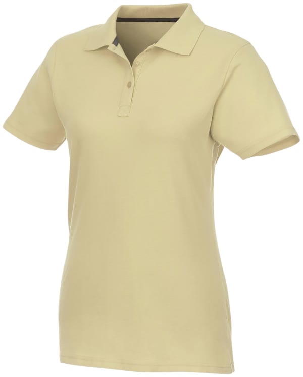 Damen-Poloshirt-Helios-Grau-Baumwolle-Frontansicht-1