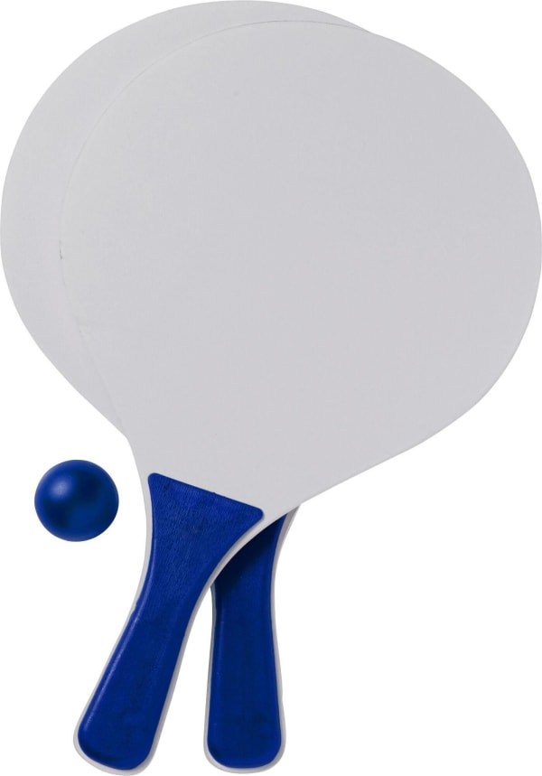 Beachball-Tennisspiel-Bravo-Blau-Holz-Kunststoff-Frontansicht-1