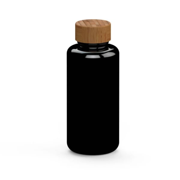 Trinkflasche-Natural-Colour-Schwarz-Kunststoff-Frontansicht-1