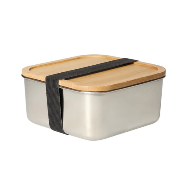 Lunchbox-Vesper-Grau-Metall-Baumwolle-Frontansicht-1