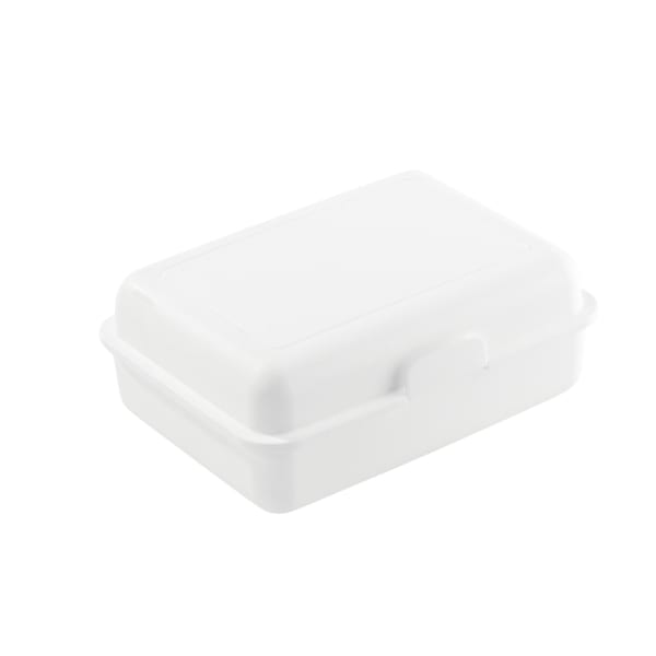 Brotdose-School-Box-groß-Weiß-Kunststoff-Frontansicht-1