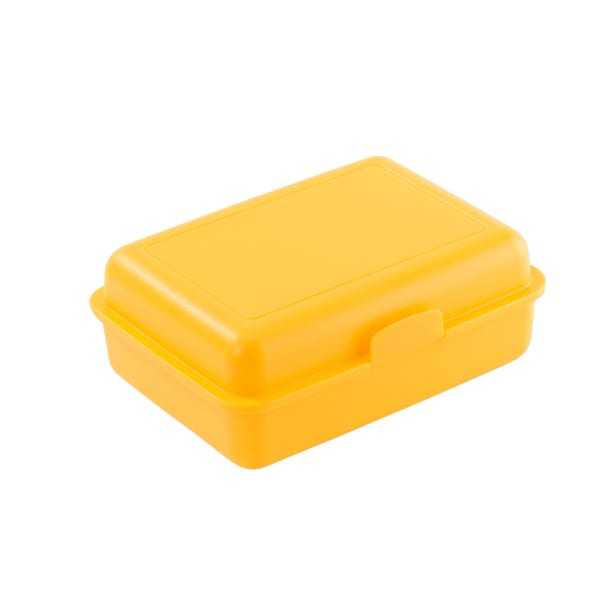 Brotdose-School-Box-Gelb-Kunststoff-Frontansicht-1