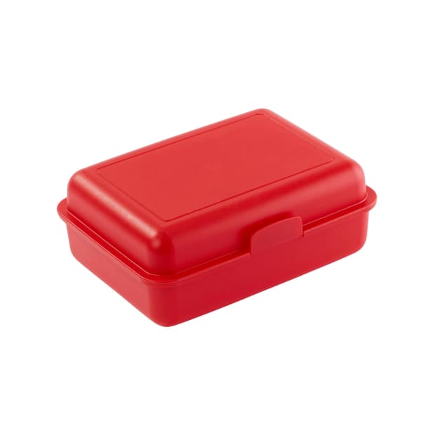 Brotdose-School-Box-groß-Rot-Kunststoff-Frontansicht-1