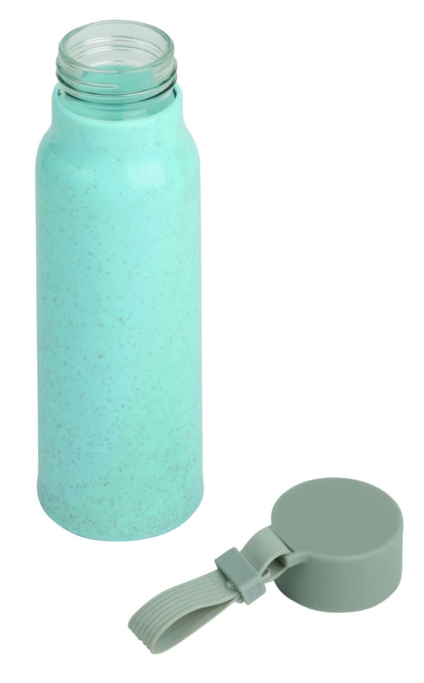 Glas-Trinkflasche-Eco-Drink-Blau-Frontansicht-2