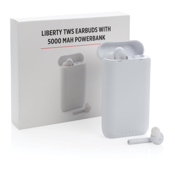 Ohrhörer-mit-Powerbank-Liberty-Weiß-Frontansicht-5