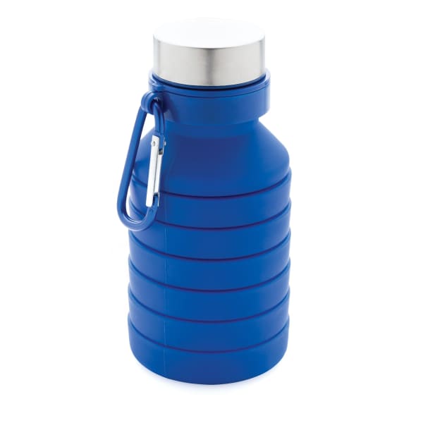 Trinkflasche-Silikon-Blau-Frontansicht-1
