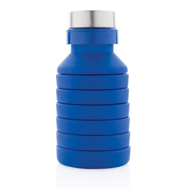 Trinkflasche-Silikon-Blau-Frontansicht-4