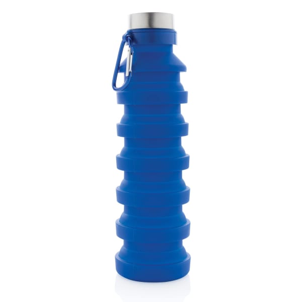 Trinkflasche-Silikon-Blau-Frontansicht-5