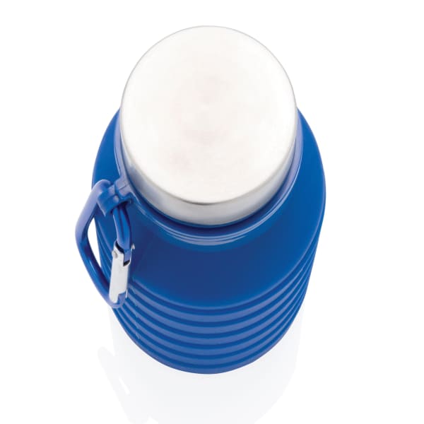 Trinkflasche-Silikon-Blau-Frontansicht-7