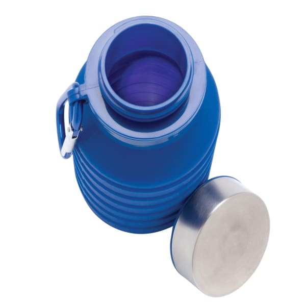 Trinkflasche-Silikon-Blau-Frontansicht-8