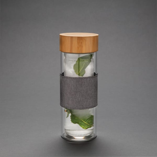 Trinkflasche-doppelwandig-Weiß-Glas-Bambus-Frontansicht-11