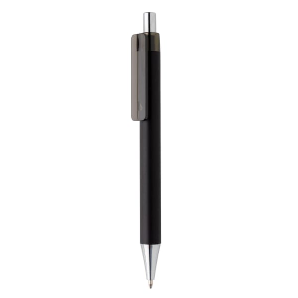 Kugelschreiber-X8-Smooth-Touch-blau-Schwarz-Kunststoff-Frontansicht-1