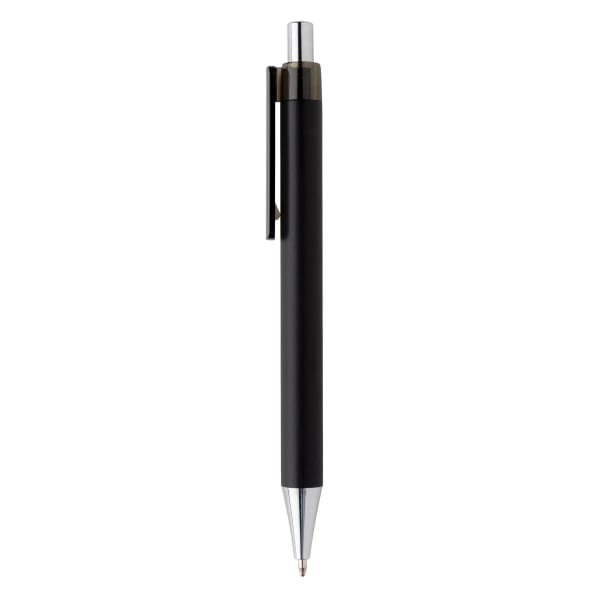 Kugelschreiber-X8-Smooth-Touch-blau-Schwarz-Kunststoff-Frontansicht-3