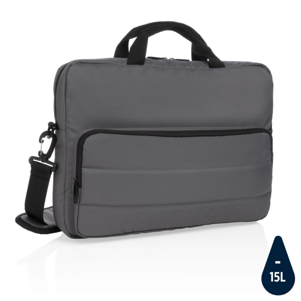 Laptop-Tasche-rPET-15-6"-Grau-Frontansicht-1