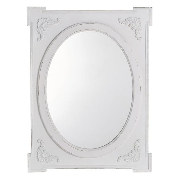 Wandspiegel-Romance-Weiß-Holz-Frontansicht-1