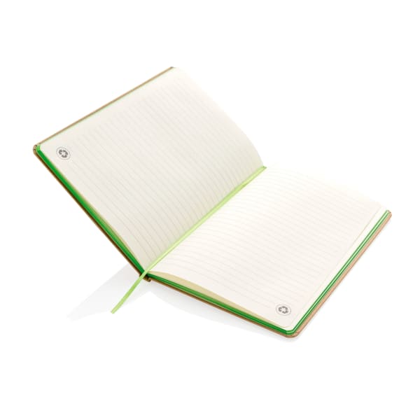 Notizbuch-A5-Grün-Papier-Frontansicht-3