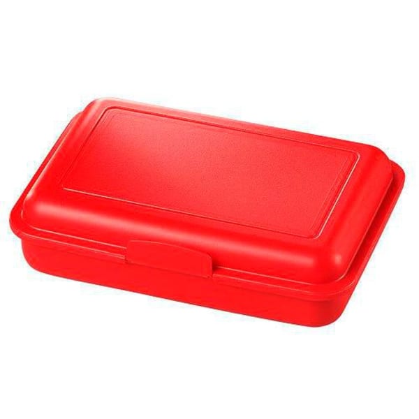 Brotdose-School-Box-Junior-Rot-Kunststoff-Frontansicht-1