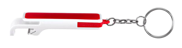 Schlüsselanhänger-Double-Open-Rot-Metall-Kunststoff-Frontansicht-1