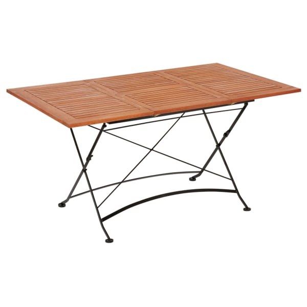 Outdoor-Tisch-Bellagio-Braun-Holz-Metall-Frontansicht-1