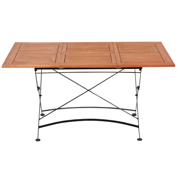 Outdoor-Tisch-Bellagio-Braun-Holz-Metall-Frontansicht-2