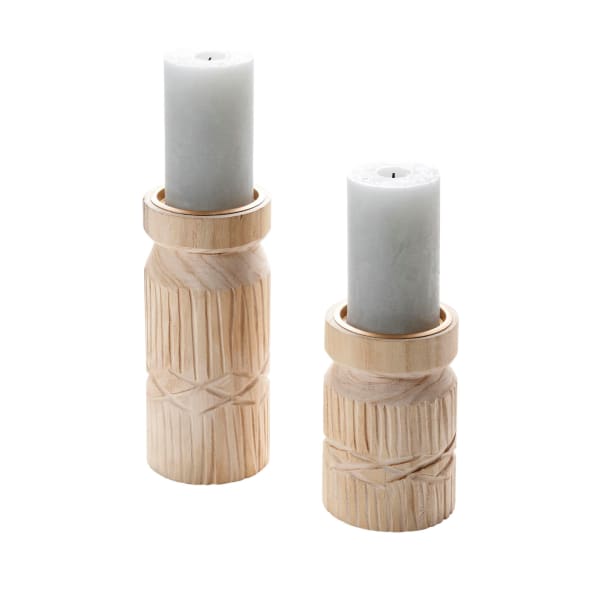Kerzenhalter-Set, 2-tlg. Laura – | Schneider für Stumpenkerzen