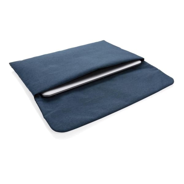 Laptop-Sleeve-Magnet-Blau-Polyester-Frontansicht-1