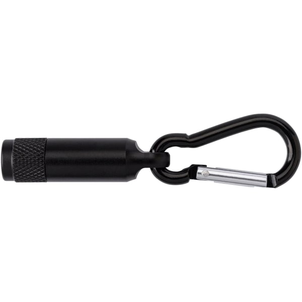 Mini-Taschenlampe-Karabiner-Schwarz-Frontansicht-1