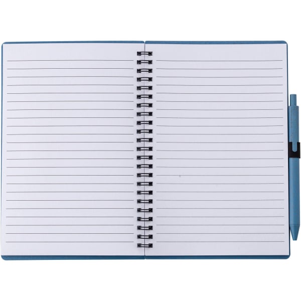 Notizbuch-mit-Kugelschreiber-Weizenstroh-Blau-Frontansicht-4