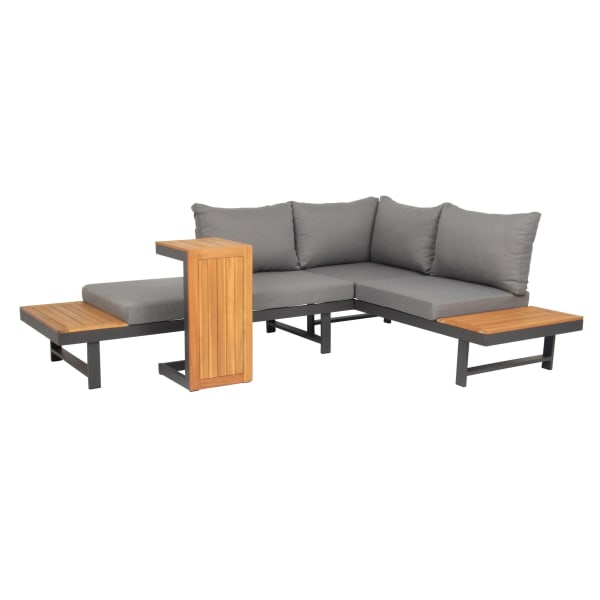 Outdoor-Möbel-Set-3-tlg.-Shadow-Grau-Akazie-Aluminium-Frontansicht-2